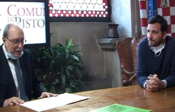 18 maggio 2021. Alessandro Tomasi sindaco di Pistoia ed il delicato momento della squadra arancione retrocessa in D. Le prospettive . Intervista di Gianni Zei.